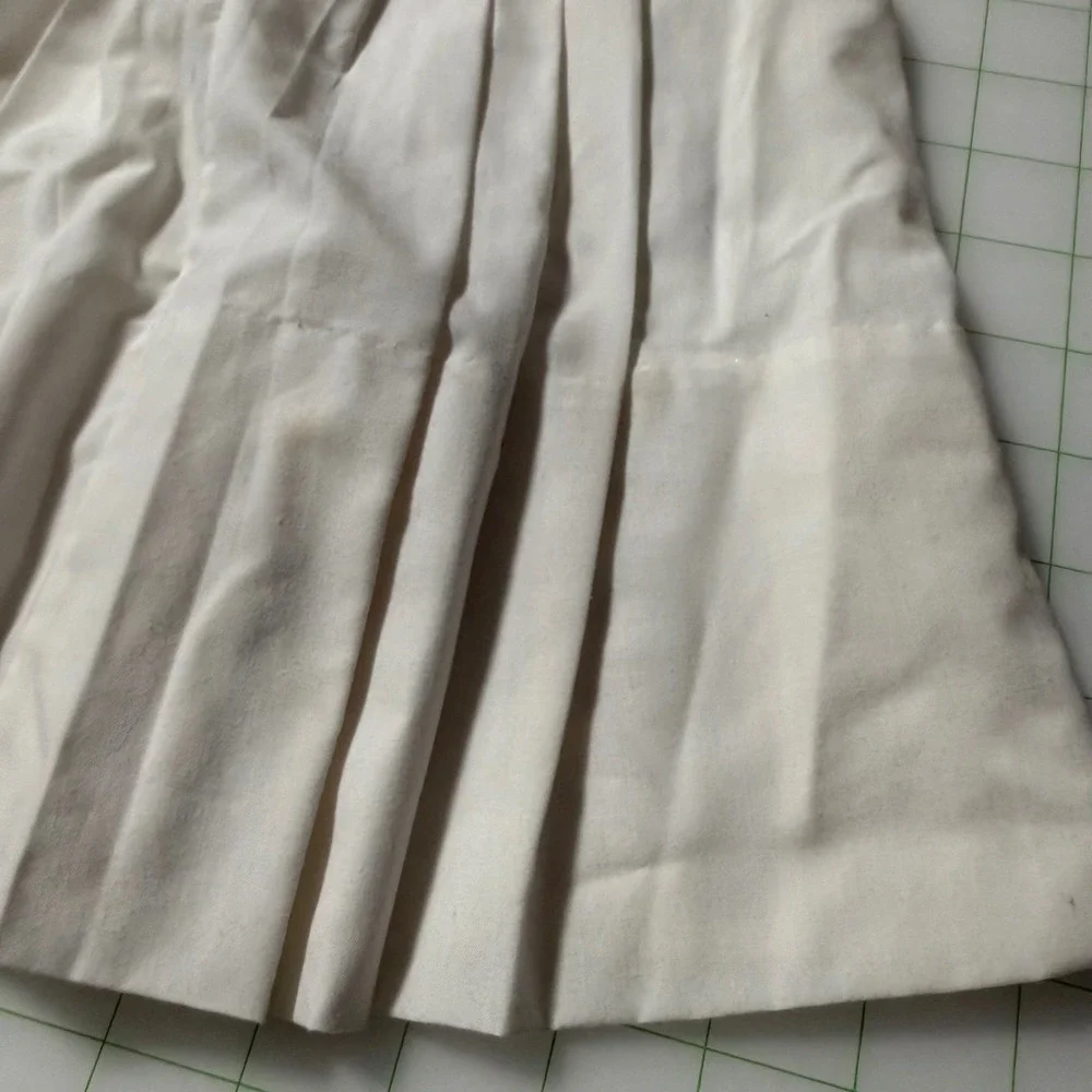 Vintage 80s Rosey Kids Sailor Style Babydoll Garden Stitch Dress 18m Girl cotton